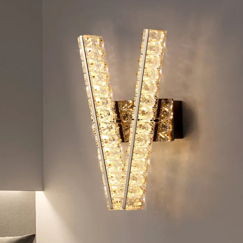 DecorBites™ Crystal Wall Lamp: Elegant Lighting for Home, Hotel, or Office Decor