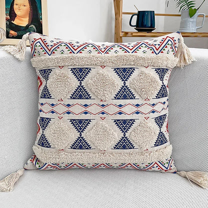 Decorbites™ Boho-Fransen-Kissenbezüge 45x45 - Luxuriöse Dekorative Kissen für Sofa und Bett