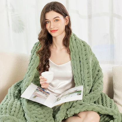 Decorbites™ Gemütliche Herbst-Fleece-Decke | Beidseitig warme Flanell | Langlebig & weich