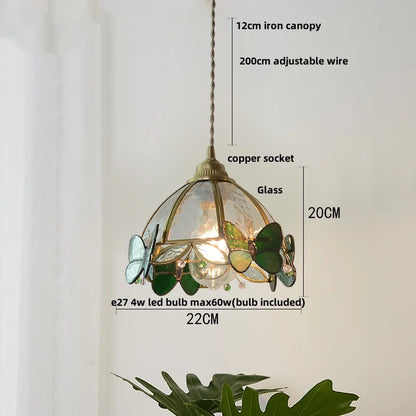 Decorbites™ Glas LED Pendelleuchte Küchen Loft Vintage Kupfer Hänge Lampe