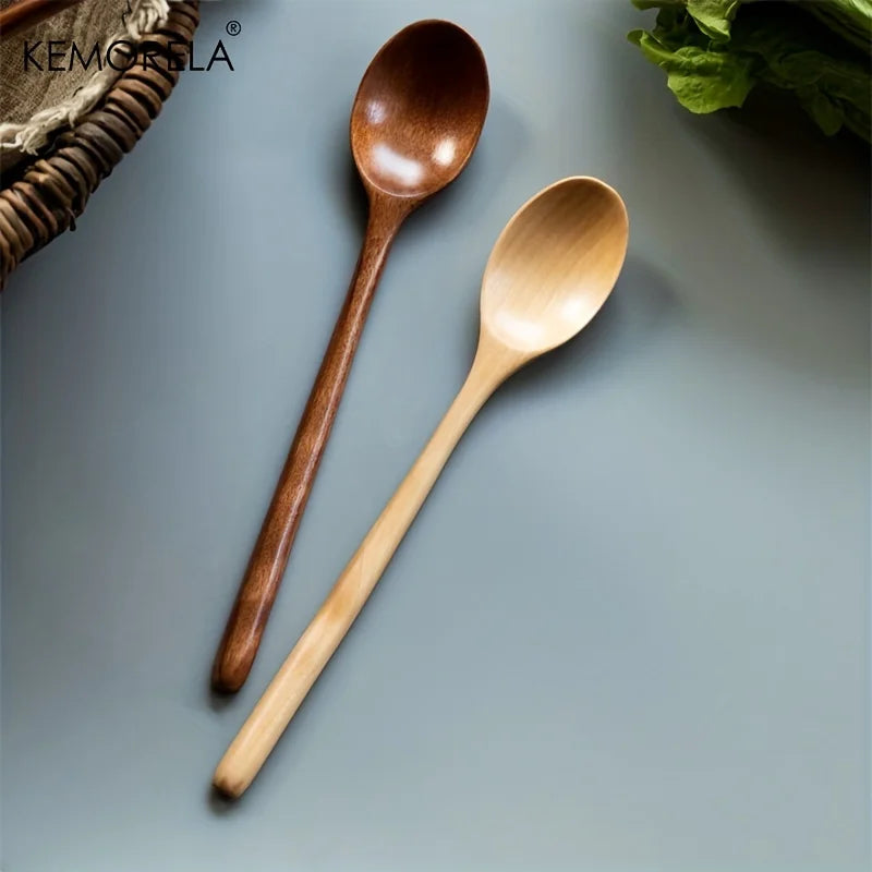 Decorbites™ 4-teiliges Holzlöffel-Set - Koreanischer Stil Natürliches Holz Suppentischgeschirr