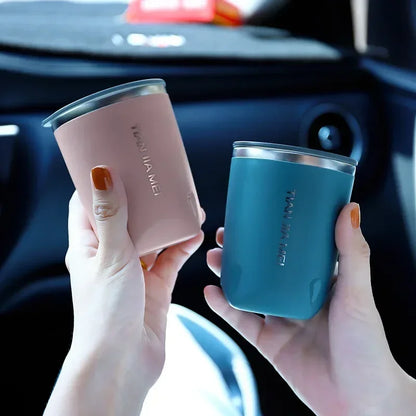 DecorBites™ 300ml Stainless Steel Vacuum Flask Thermal Travel Mug Cup