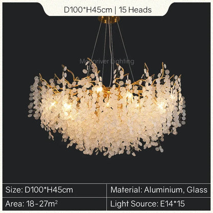 Decorbites™ Goldener Baumzweig-Kronleuchter: Elegante europäische Stil Pendelleuchte für die Einrichtung zu Hause
