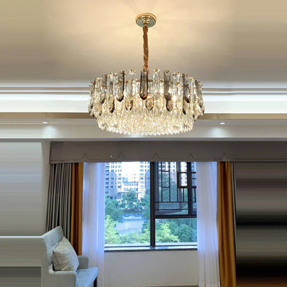 DecorBites™ Crystal Modern Pendant Light: Luxury Indoor Fixture for Home Decor