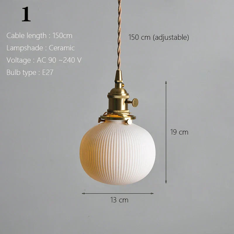 Scandinavian Ceramic Pendant Light