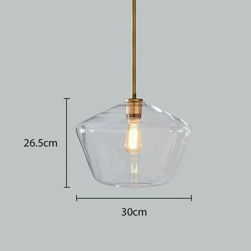 Decorbites™ Glasleuchter: Bernsteinfarbene Pendelleuchten für Esszimmer, Wohnzimmer, Schlafzimmer, Hotel, Café