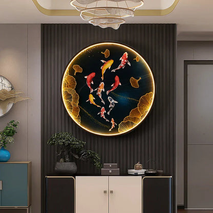 DecorBites™ LED Fishes Wall Picture Sconces: Creative Bedroom Lighting Fixture