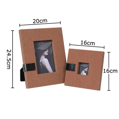 Decorbites™ Leder-Foto-Rahmen | Modernes Design Bildrahmen für Nachttisch & Schreibtisch-Dekoration