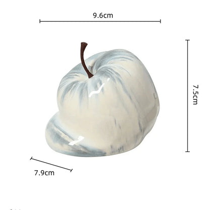 Decorbites™ Abstrakte Schmelzende Apfel Keramik-Ornamente Heimdekoration Handwerkskunst