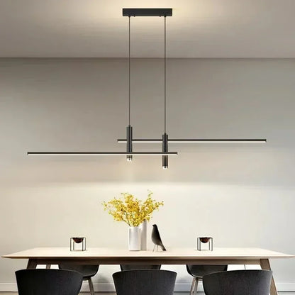 Modern Black or Gold Dimmable LED Pendant Light