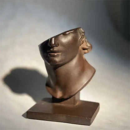 Decorbites™ Abstrakte menschliche Gesichtsskulptur, realistische Figurenkunst-Statue zur Haushaltsdekoration