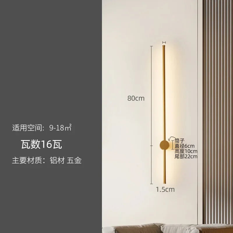 DecorBites™ LED Strip Wall Lamp for Creative Staircase Aisle Background Wall Lighting