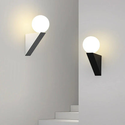 Decorbites™ Glas-Kugel Moderne G9 LED Wandlampe, 9W Innen-Wandlampe für Schlafzimmer und Wohnzimmer
