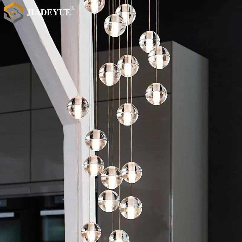 Decorbites™ Kristallkugel-Lüster: Stilvolle Meteorregen-Beleuchtung für Restaurant, Bar und Zuhause