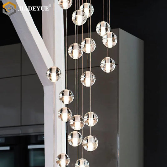 Decorbites™ Kristallkugel-Lüster: Stilvolle Meteorregen-Beleuchtung für Restaurant, Bar und Zuhause