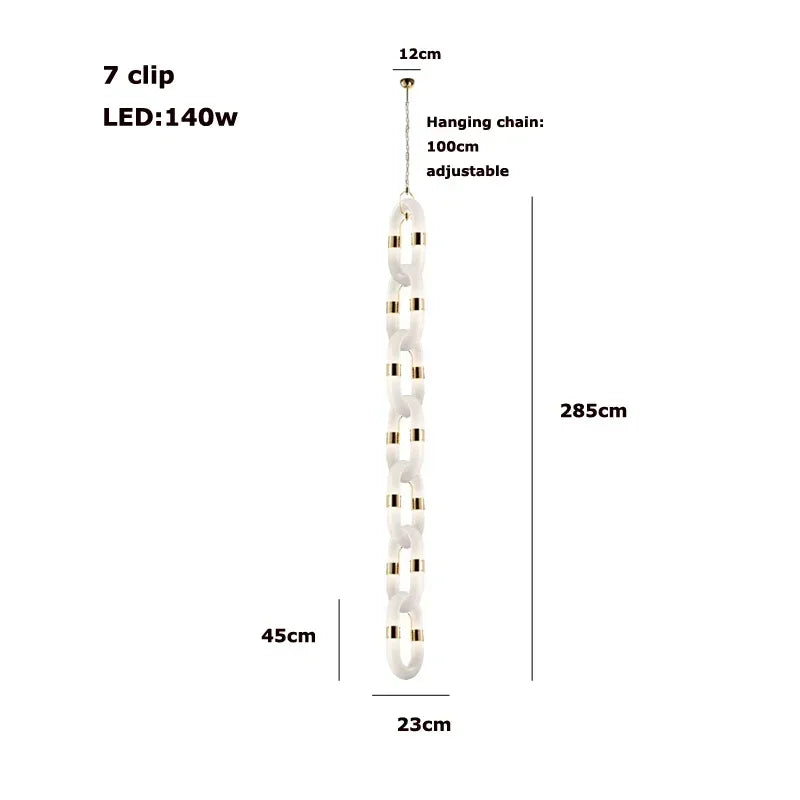 Decorbites™ Kristall-Goldkette-Hängelampe Deckenleuchte für die Hausdekoration