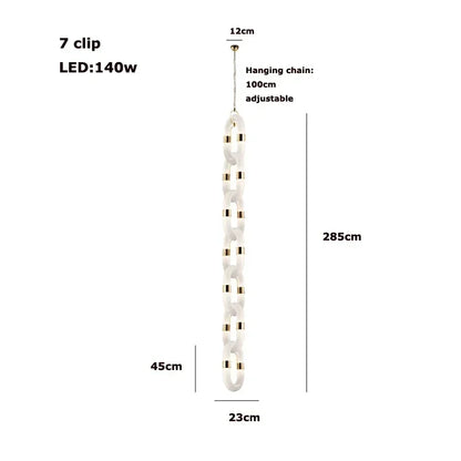 Decorbites™ Kristall-Goldkette-Hängelampe Deckenleuchte für die Hausdekoration