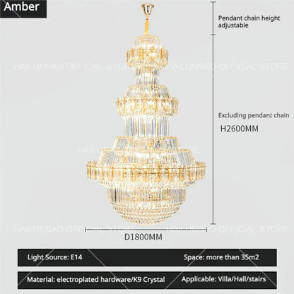 Decorbites™ Kristall-Leuchter: Villa High Wohnzimmer Luxusbeleuchtung