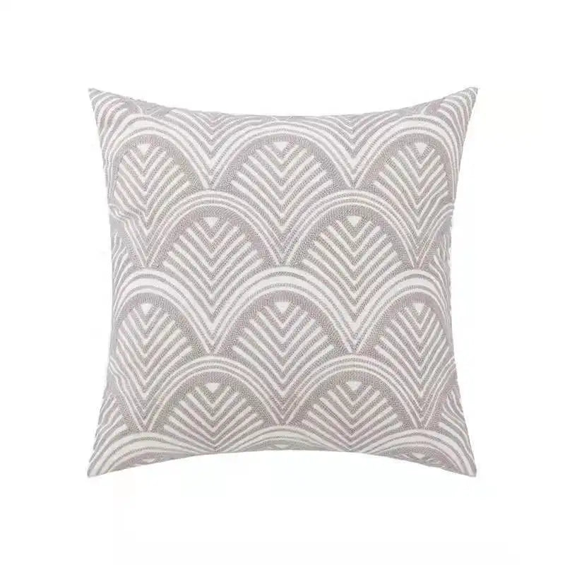 Decorbites™ Daisy Home Floral Geometrische Stickerei Kissenbezug 45x45cm/30x50cm Gelb Blau