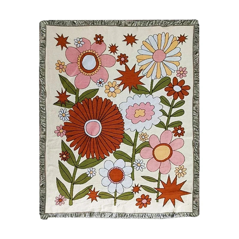 Decorbites™ Geometrische Baumwollgestrickte Sofadecke & Wandteppich