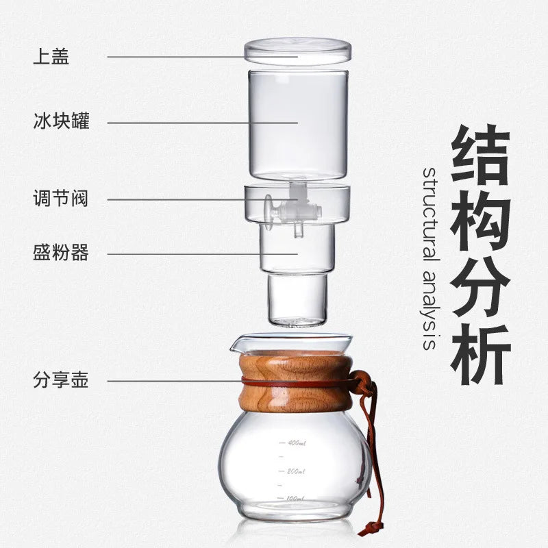 Decorbites™ Glas-Cold-Brew-Kaffeemaschinen-Set – Barista-Qualität Gießkanne & Tropffilter
