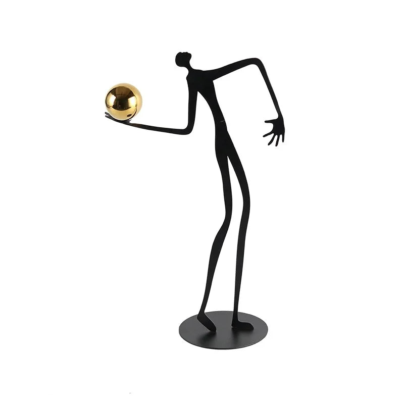 Decorbites™ Goldfigur-Skulptur Metallornament Heimdekoration Figur