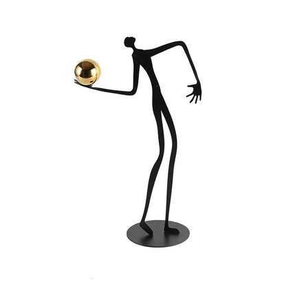 Decorbites™ Goldfigur-Skulptur Metallornament Heimdekoration Figur