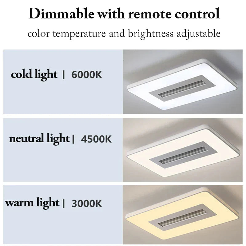Decorbites™ LED-blattloser Deckenventilator mit Fernbedienung für modernes Wohnzimmer