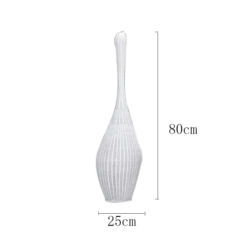 Decorbites™ Bambus-Bodenleuchte: Einzigartige Rattan-Lampe für Wohnzimmer, Schlafzimmer und Teehäuschen-Dekoration