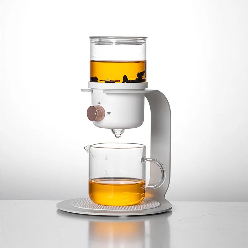 DecorBites™ Glass Kung Fu Tea Pot for Tea and Coffee Brewing
