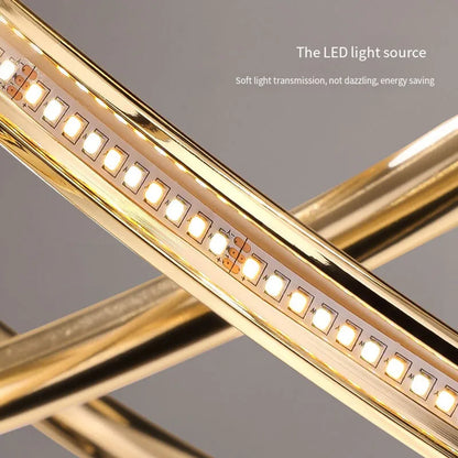Decorbites™ Geometrische Line-LED-Kronleuchter für moderne Heimdekoration, Wohnzimmer, Esszimmer, Bar & Laden