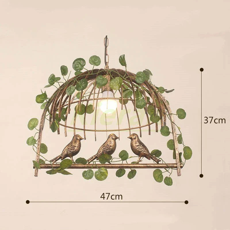 Decorbites™ Vogelkäfig-LED-Kronleuchter: Moderne Harz-Pendantleuchten für Schlafzimmer, Wohnzimmer und Restaurant