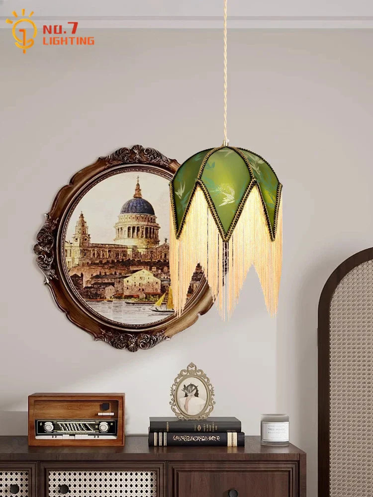 Decorbites™ Kupfer-Quaste-Anhängerleuchten LED E27 Retro-Luxus-Hängeleuchte für die Einrichtung zu Hause