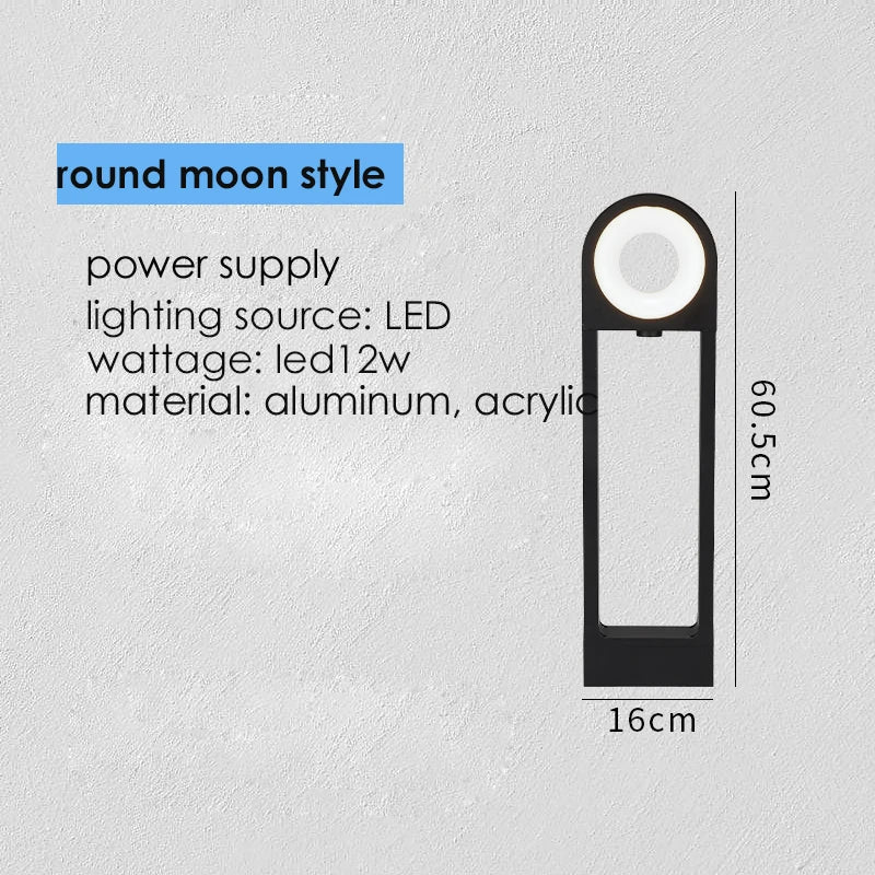 Decorbites™ LED-Pfadlicht 12W Aluminium-Säule für Outdoor-Garten, Weg, Terrasse, Einfahrt