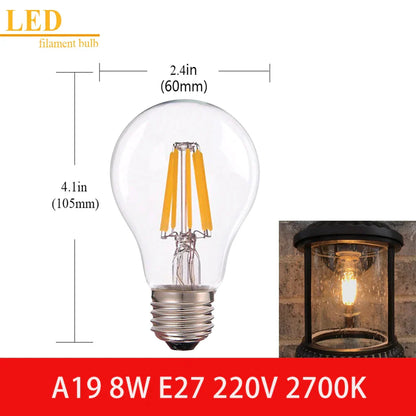 Decorbites™ LED-Filamentlampe Klarer Glas T16 A19 ST64 Dimmbare Vintage-Lampe