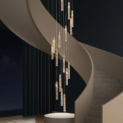 Decorbites™ Zylindrale Treppenhausleuchter: Moderne Beleuchtung für Dachgeschoss-Wohnzimmer