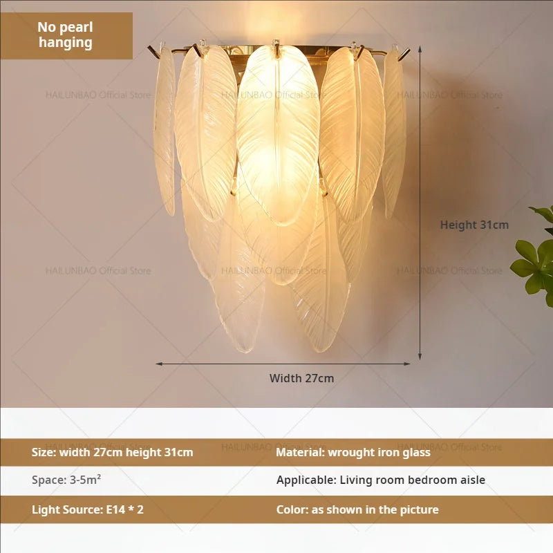 Crystal Glass Wall Lamp
