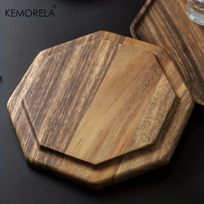 Decorbites™ Kreative Platte aus Akazienholz - Vielseitiges rechteckiges achteckiges Tablett