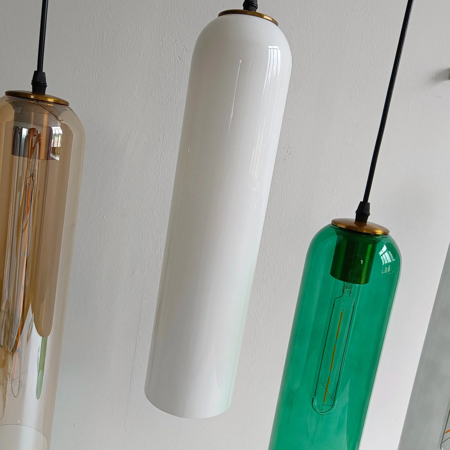 Decorbites™ Grünes Glas Nordisches Pendellicht E27 Hängearmatur für Wohn- und Schlafzimmer