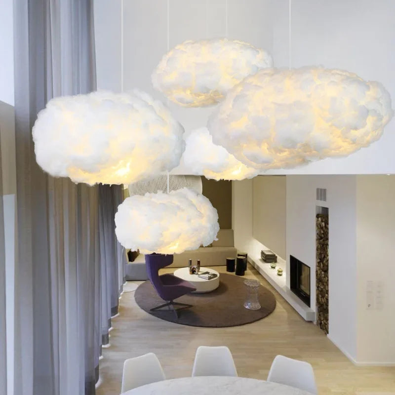 Decorbites™ Cloud LED Hängeleuchte: Moderne Hängelampe für Beleuchtung im Wohnzimmer, Schlafzimmer, Kinderzimmer