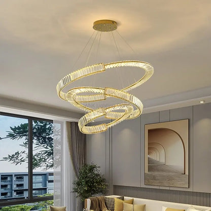 DecorBites™ Crystal LED Pendant Chandelier for Home Decor & Hospitality