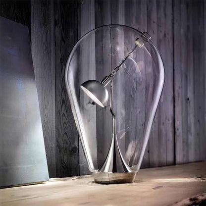 Decorbites™ Lodes Blow Glas-Tischleuchte: Verstellbare moderne Chromleuchte für Zuhause, Laden und Bar
