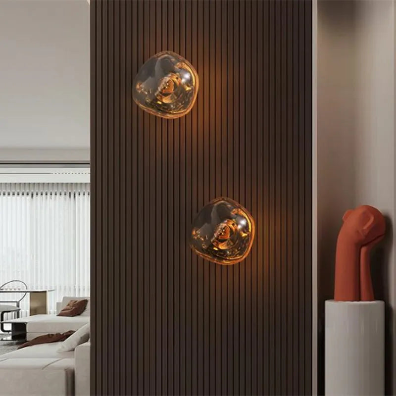 Nordic Lava Glass Wall Lamp