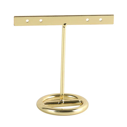 Decorbites™ Golden Geometrisches Schmuckdisplay-Regal – Desktop-Aufbewahrung & Heimdekoration