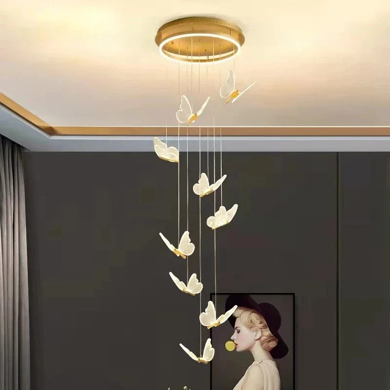 Decorbites™ LED-Kronleuchter: Modernes Schmetterlingsdesign, Acryl, Ausstellungshalle, Treppenhaus, Schlafzimmer-Nachtlampe Beleuchtungseinrichtungen