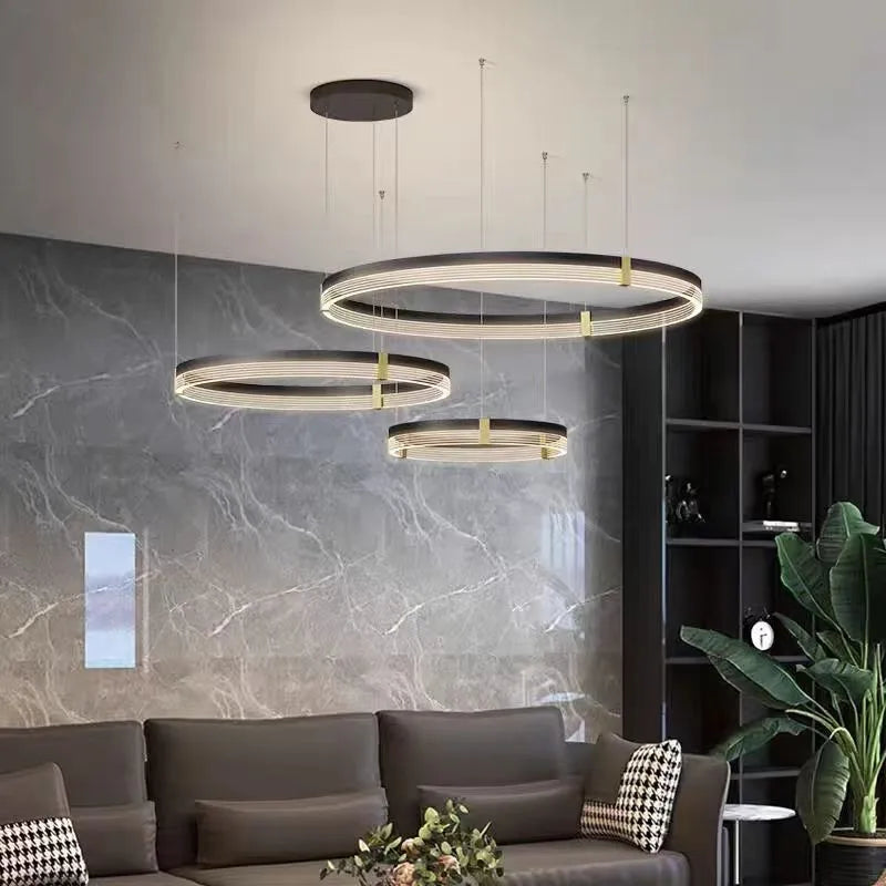Decorbites™ Schwarze Acryl-LED-Hängeleuchte für modernes Wohnraumausstattung