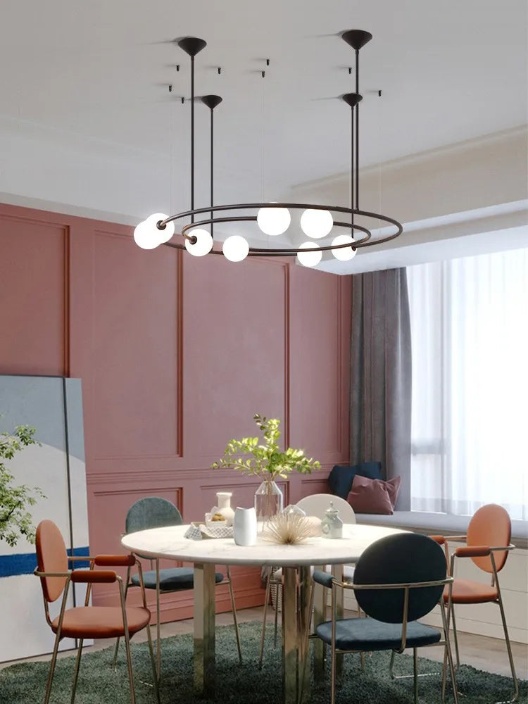 Decorbites™ Glas-Kugeln-LED-Hängeleuchter für modernes Wohnzimmer-Dekor