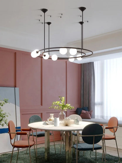 Decorbites™ Glas-Kugeln-LED-Hängeleuchter für modernes Wohnzimmer-Dekor