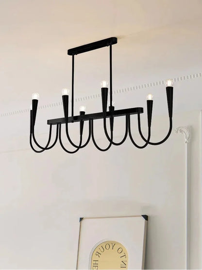 Decorbites™ Französischer Stil Schwarzes Anhängerleuchte Luxuriöse LED-Kronleuchter Raumdekoration