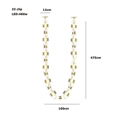 Decorbites™ Kristall-Goldkette-Hängelampe Deckenleuchte für die Hausdekoration